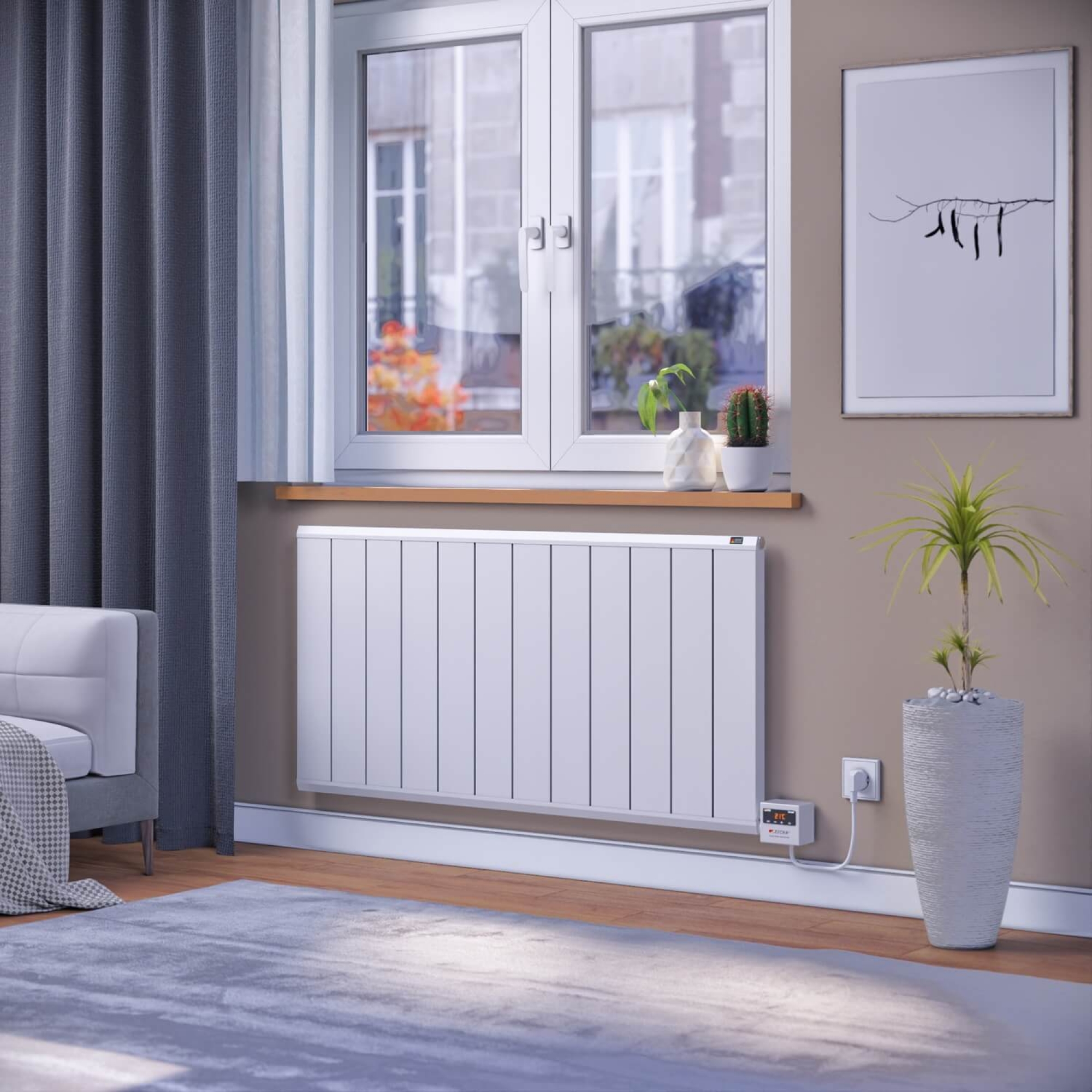 ELEKTRİKLİ RADYATÖR SIRIUS BEYAZ