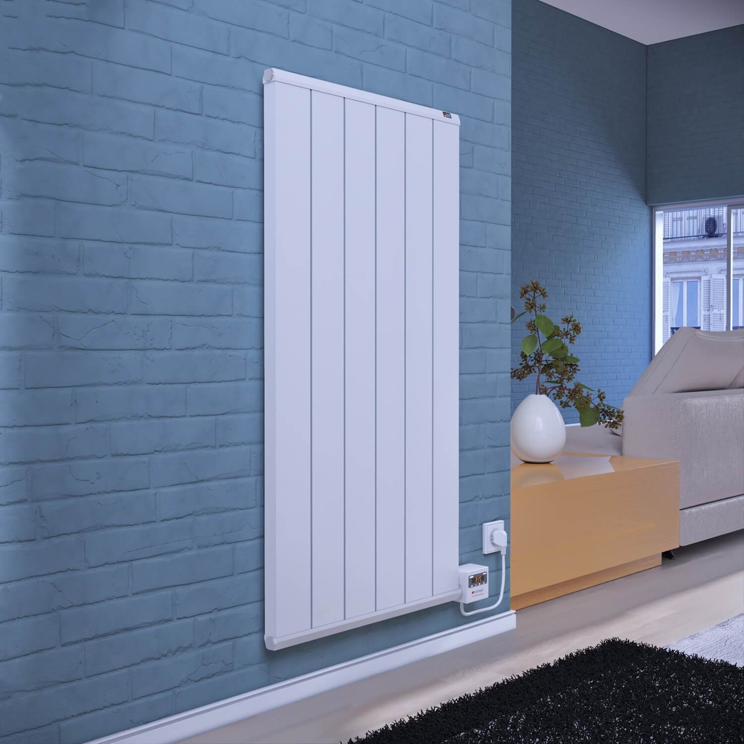 ELEKTRİKLİ RADYATÖR SIRIUS DİKEY BEYAZ